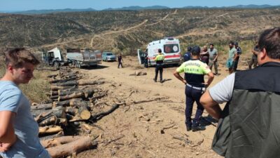 ÇANAKKALE (AA) – Çanakkale'nin Eceabat ilçesinde park haindeyken hareket eden