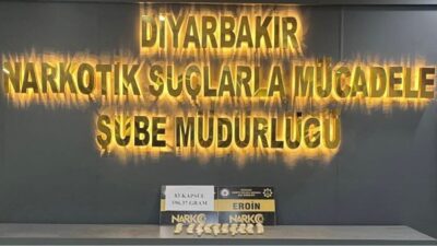 DİYARBAKIR (AA) – Diyarbakır'da düzenlenen operasyonda uyuşturucu ele geçirildi, 1