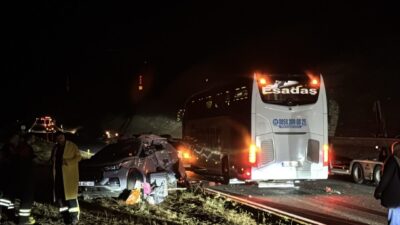 ERZİNCAN (AA) – Erzincan’da yolcu otobüsü ile SUV tipi aracın