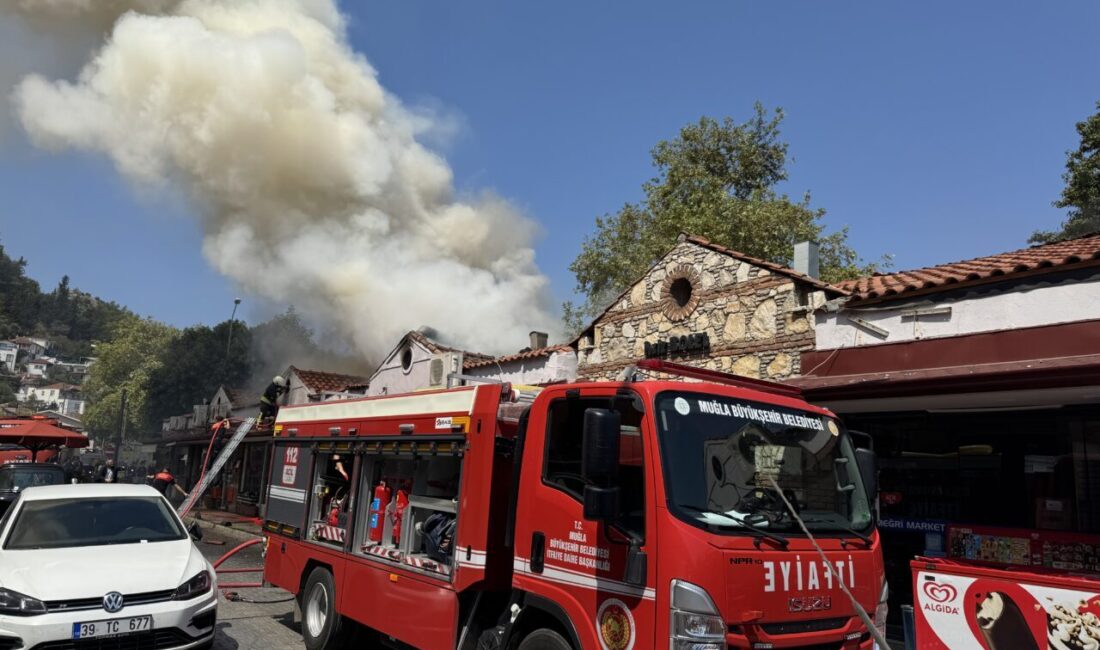 MUĞLA (AA) – Muğla'nın Fethiye ilçesinde Balık Hali'ndeki restoranda çıkan