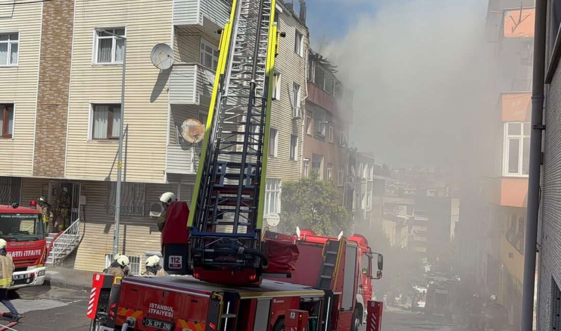 İSTANBUL (AA) – Gaziosmanpaşa'da bir binanın çatı katında çıkan yangın,
