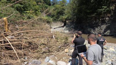 GİRESUN (AA) – Giresun'un Keşap ilçesinde selde kaybolan kişiyi arama