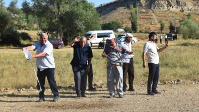 GÜMÜŞHANE (AA) – İş insanı Orhan Ünsal, özel uçağıyla Gümüşhane'nin
