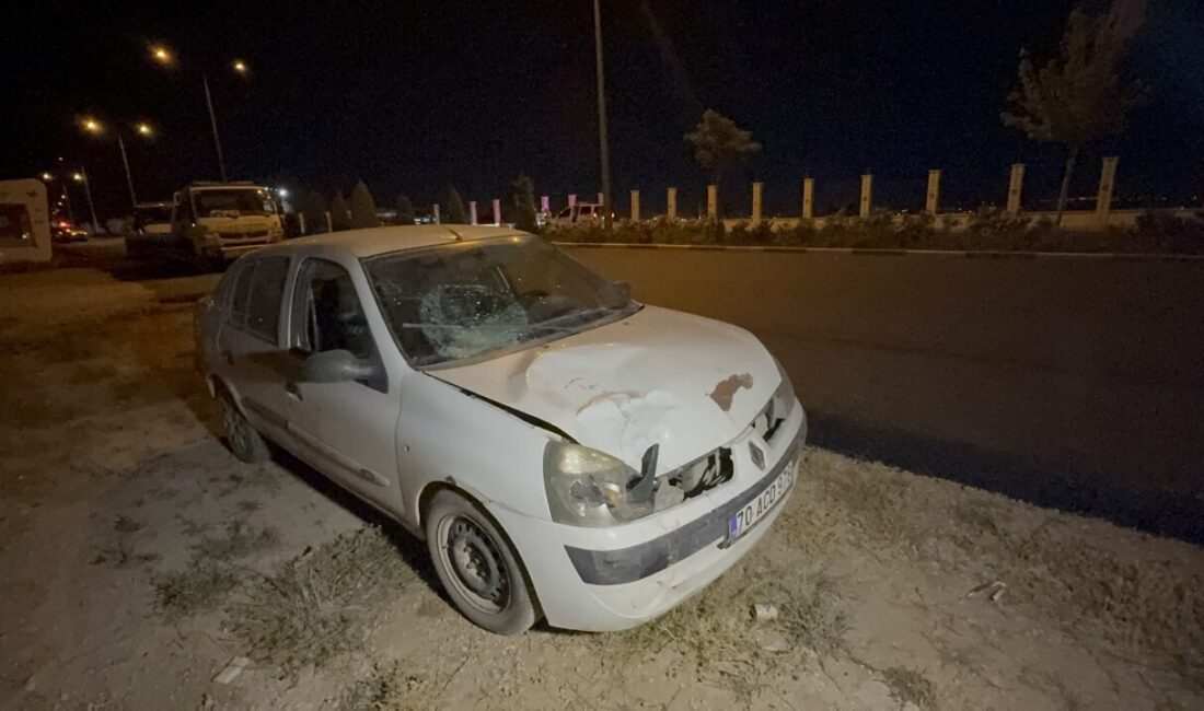 KARAMAN (AA) – Karaman'da otomobil ile motosikletin çarpışması sonucu 1