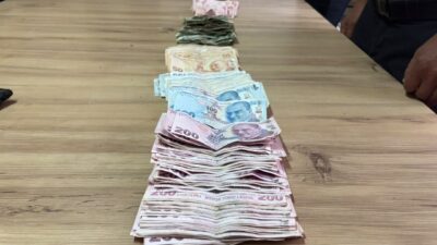 KIRIKKALE (AA) – Kırıkkale'de zabıta ekiplerince yakalanan dilencinin üzerinden 25
