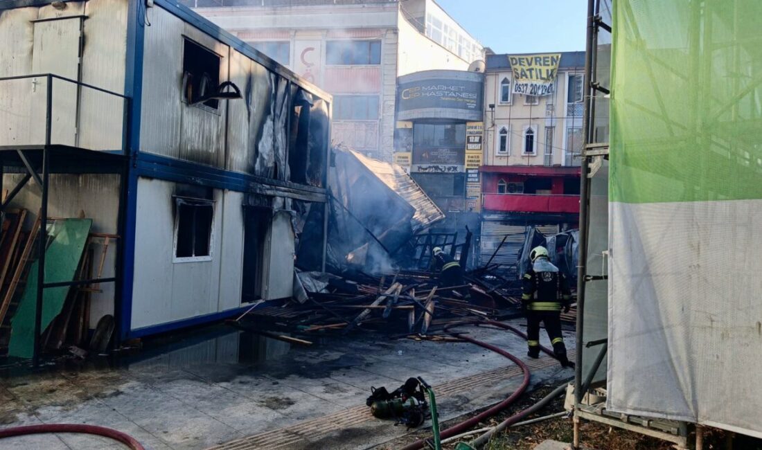 KOCAELİ (AA) – Kocaeli'nin Gebze ilçesinde konteynerde başlayıp iki iş