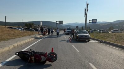 KÜTAHYA (AA) – Kütahya'nın Hisarcık ilçesinde otomobille çarpışan elektrikli bisikletin