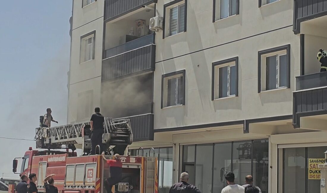 MARDİN (AA) – Mardin'in Nusaybin ilçesinde bir apartman dairesinde çıkan