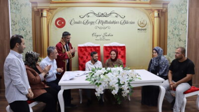 MARDİN (AA) – Mardin'in Midyat ilçesinde işitme engelli çift, nikah