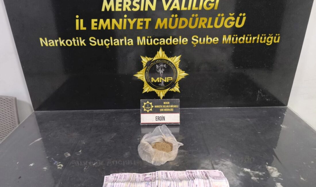 MERSİN (AA) – Mersin'de düzenlenen uyuşturucu operasyonunda 190 gram eroin