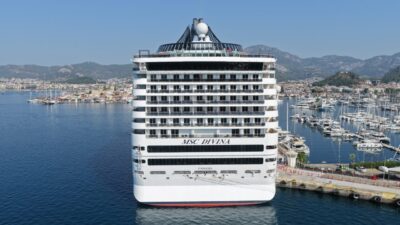MUĞLA (AA) – Muğla'nın Marmaris ilçesine, Panama bayraklı "MSC Divina"