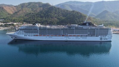 MUĞLA (AA) – Muğla'nın Marmaris ilçesine, Panama bayraklı "MSC Divina"