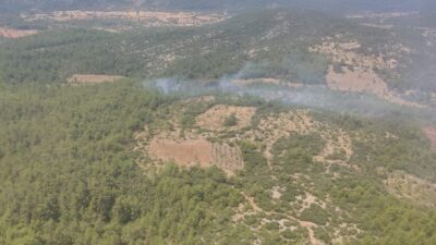 MUĞLA (AA) – Muğla'nın Menteşe ilçesinde çıkan orman yangını ekiplerin