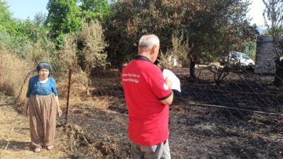 MUĞLA (AA) – Muğla'da geçen ay çıkan orman yangından etkilenen