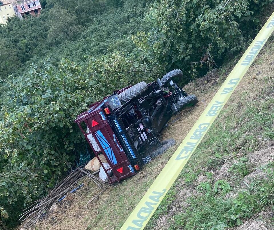 ORDU (AA) – Ordu'nun Gölköy ilçesinde tarım aracının devrilmesi sonucu