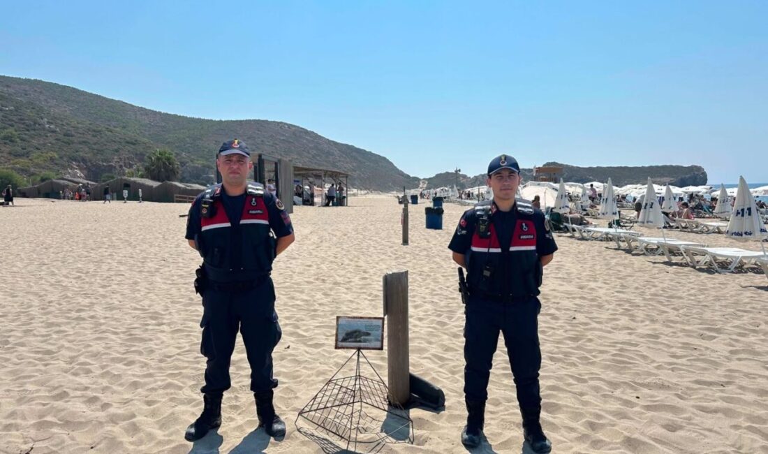 ANTALYA (AA) – Antalya'nın Kaş ilçesinde bulunan Patara sahilinde, caretta