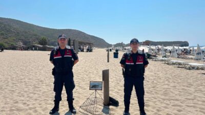ANTALYA (AA) – Antalya'nın Kaş ilçesinde bulunan Patara sahilinde, caretta