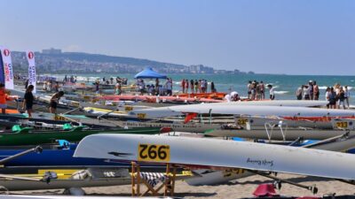 SAMSUN (AA) – Türkiye Kürek Federasyonunca Samsun'da düzenlenen Deniz Küreği
