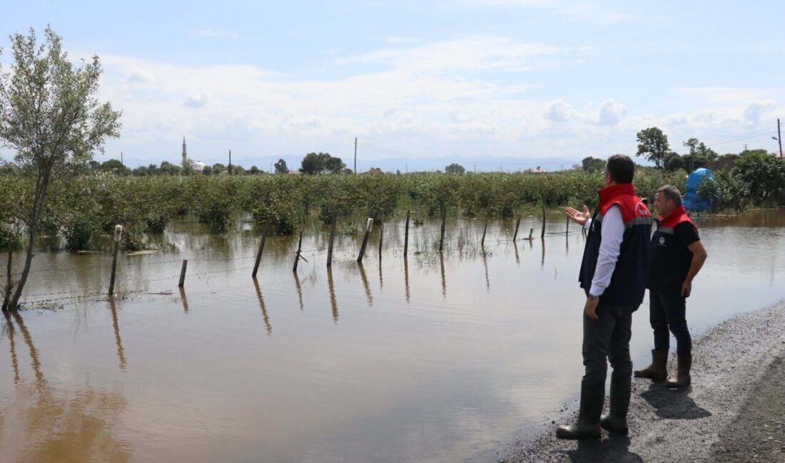 SAMSUN (AA) – Samsun'un Çarşamba ilçesinde kuvvetli yağışların ardından zarar