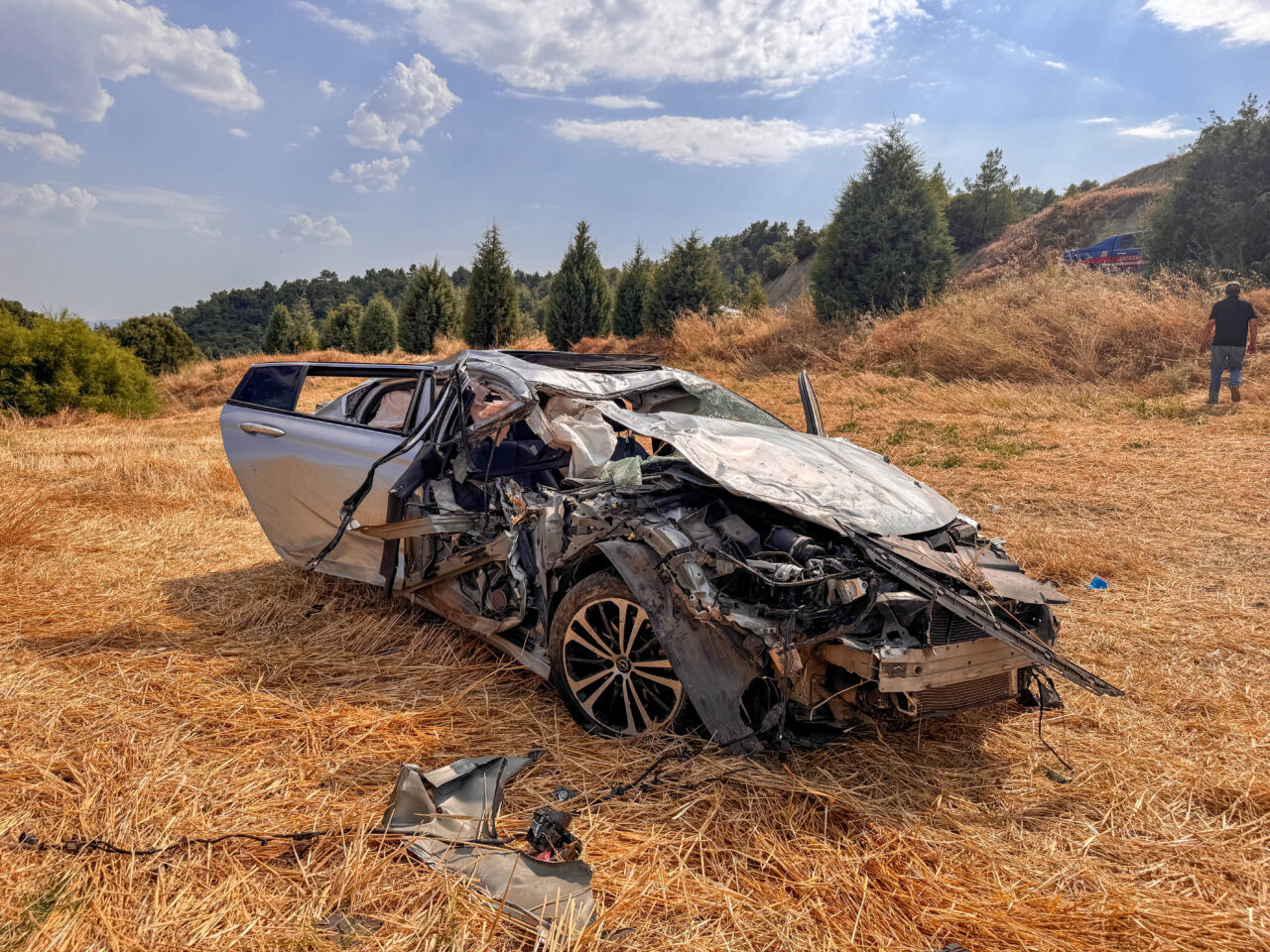 UŞAK (AA) – Uşak'ta takla atan otomobilin sürücüsü hayatını kaybetti.