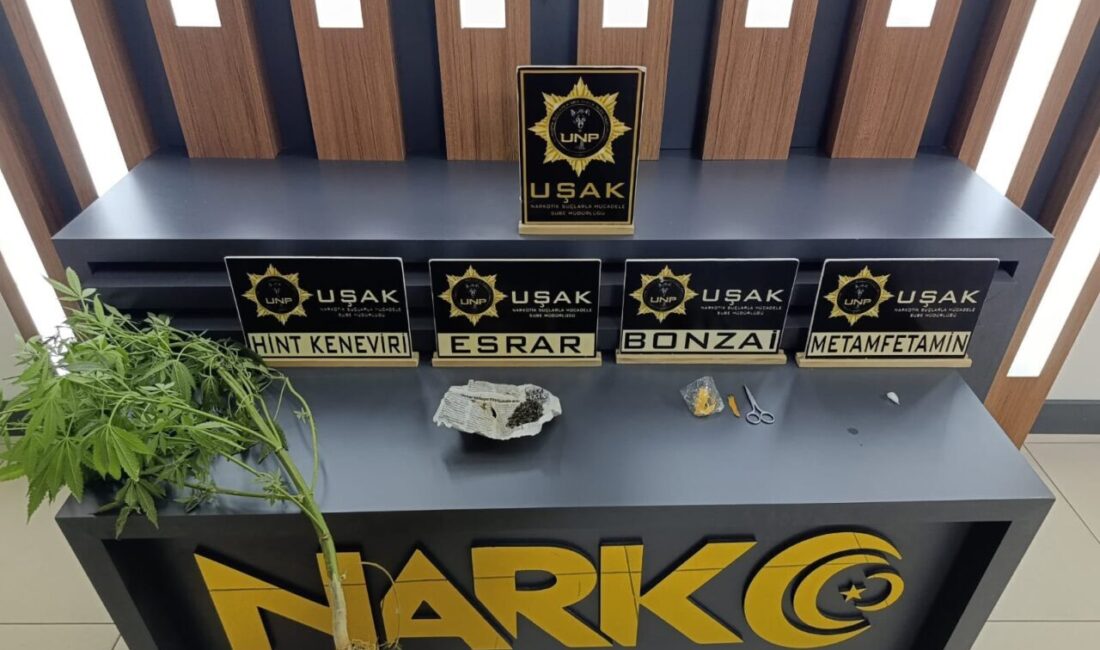UŞAK (AA) – Uşak'ta uyuşturucu veya uyarıcı madde imal ve
