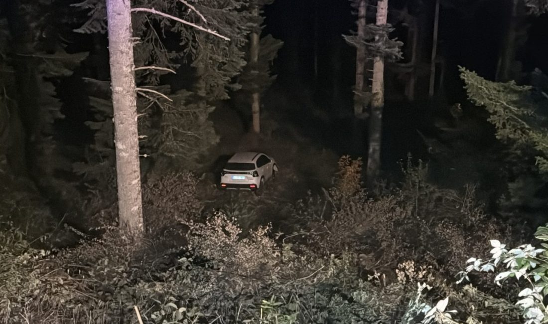 BOLU (AA) – Bolu'da uçuruma yuvarlanan cipte bulunan 4 kişi