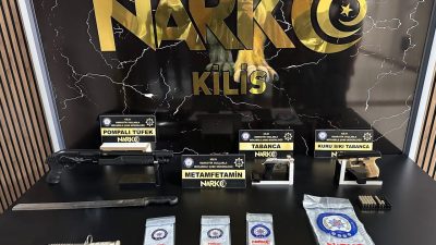 KİLİS (AA) – Kilis merkezli 3 ilde düzenlenen uyuşturucu operasyonunda