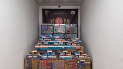KOCAELİ (AA) – Anadolu Otoyolu'nun Kocaeli kesiminde durdurulan tırda 95