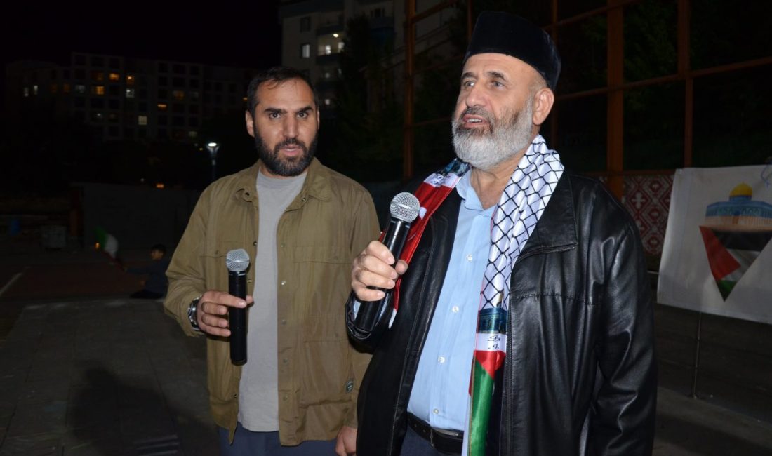 MUŞ (AA) – Muş'ta İsrail'in Gazze'ye yönelik saldırılarının protesto edilmesi
