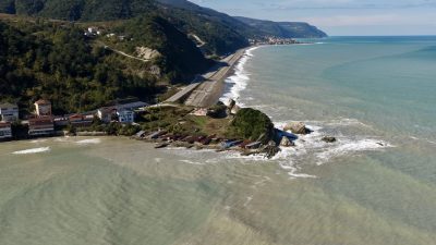 SİNOP (AA) – Sinop'un Türkeli ilçesinde etkili olan sağanağın ardından