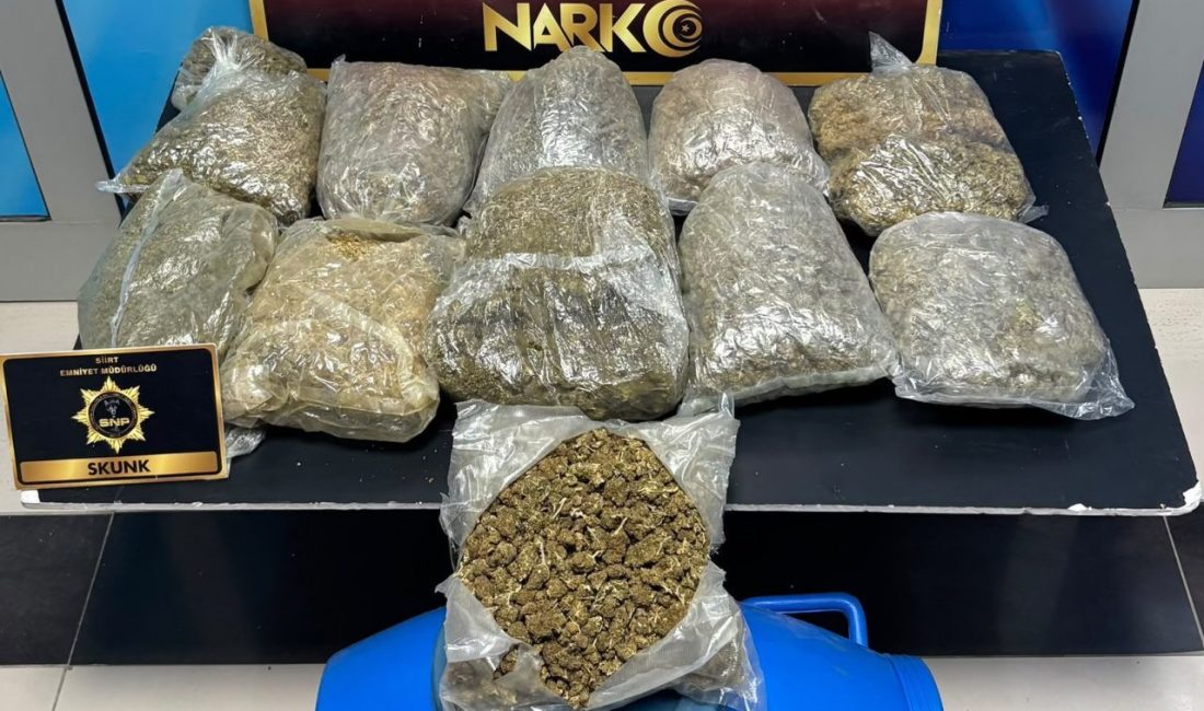 SİİRT (AA) – Siirt'te uyuşturucu operasyonunda 5 kilo 700 gram