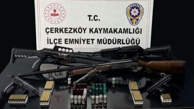 TEKİRDAĞ (AA) – Tekirdağ'ın Çerkezköy ilçesinde 16 adrese eş zamanlı