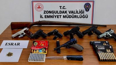 ZONGULDAK (AA) – Zonguldak'ta düzenlenen ruhsatsız silah operasyonunda gözaltına alınan